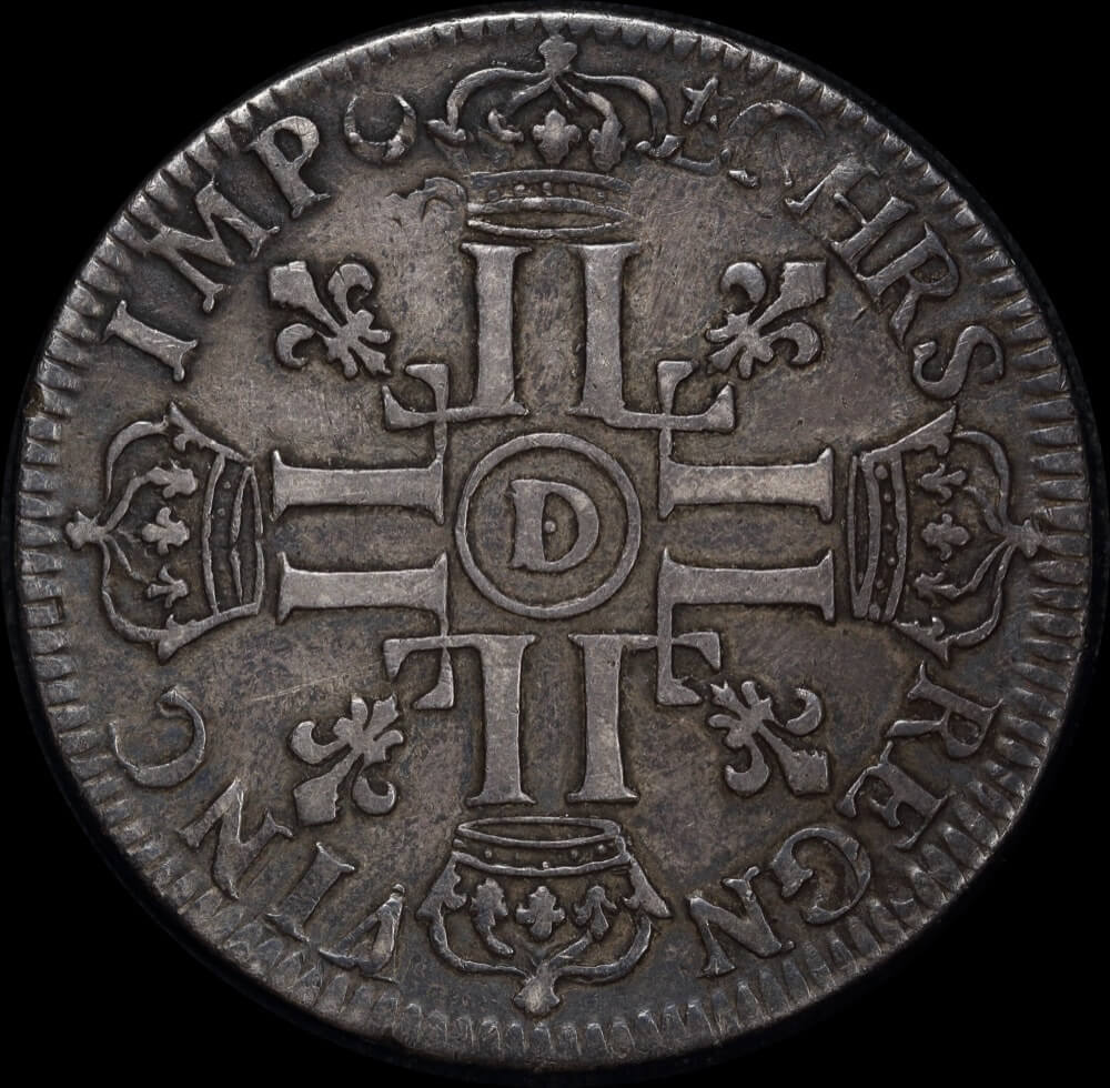 France 1690 Silver Ecu Dav#3811 Good Fine product image