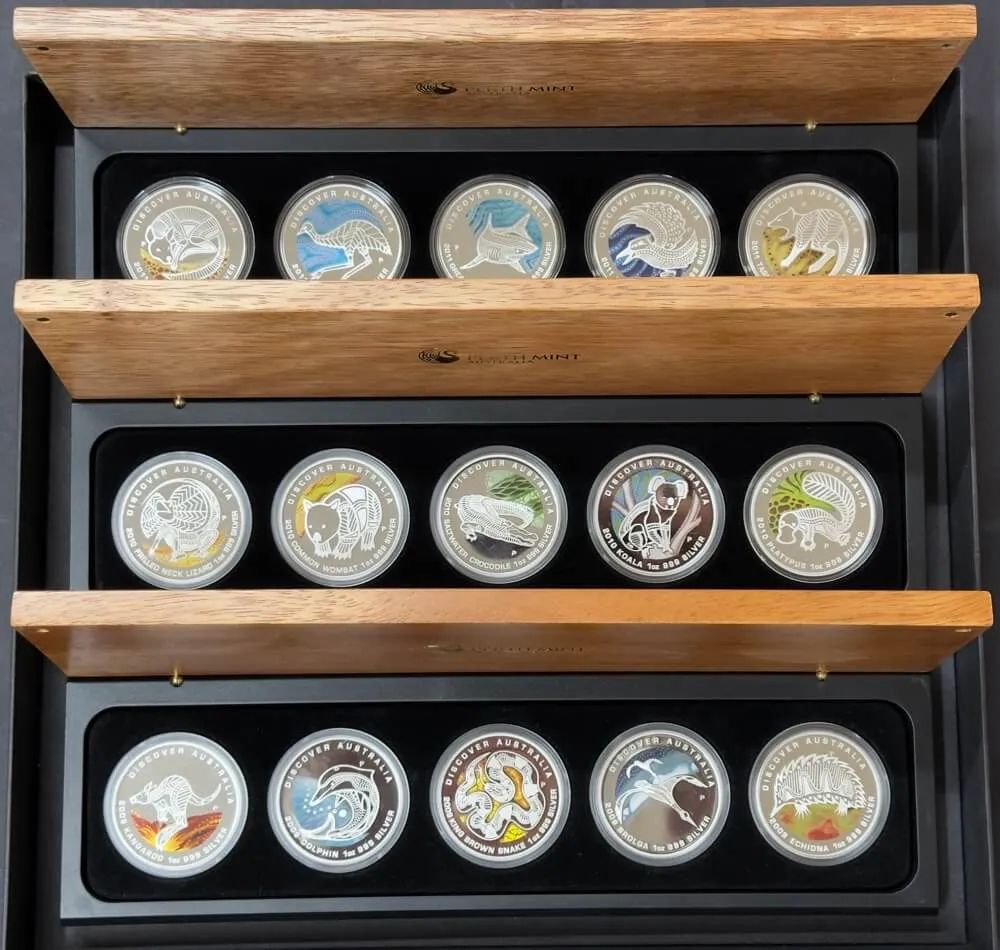 2009 - 2011 Silver Five Coin Sets Discover Australia product image