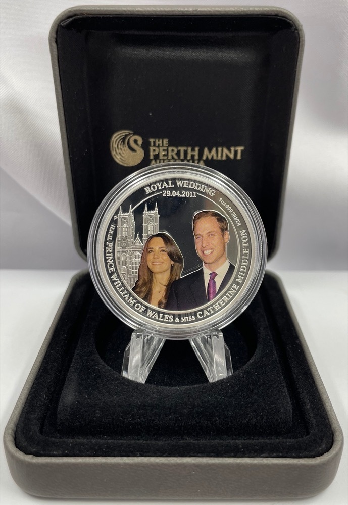 2011 Silver 1 Ounce Proof Coin Royal Wedding Kate and Will