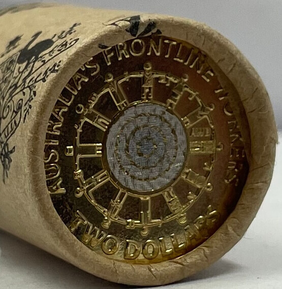 2022 $2 RAM Roll Coloured Frontline Workers Heads/Tails product image