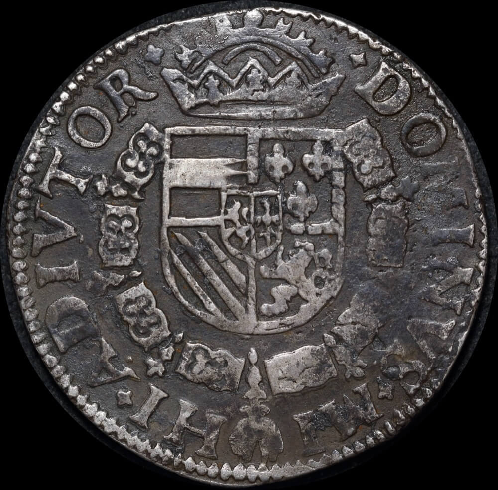 Spanish Netherlands (Overijssel) 1590	Silver Rijksdaalder Dav# 8518 ex Batavia shipwreck about VF