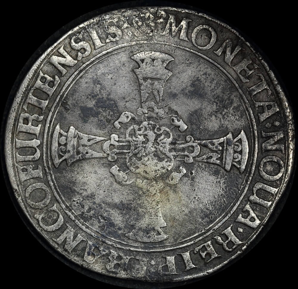 German States (Frankfurt) 1622 Silver	Thaler Dav# 5289 ex Batavia shipwreck about VF