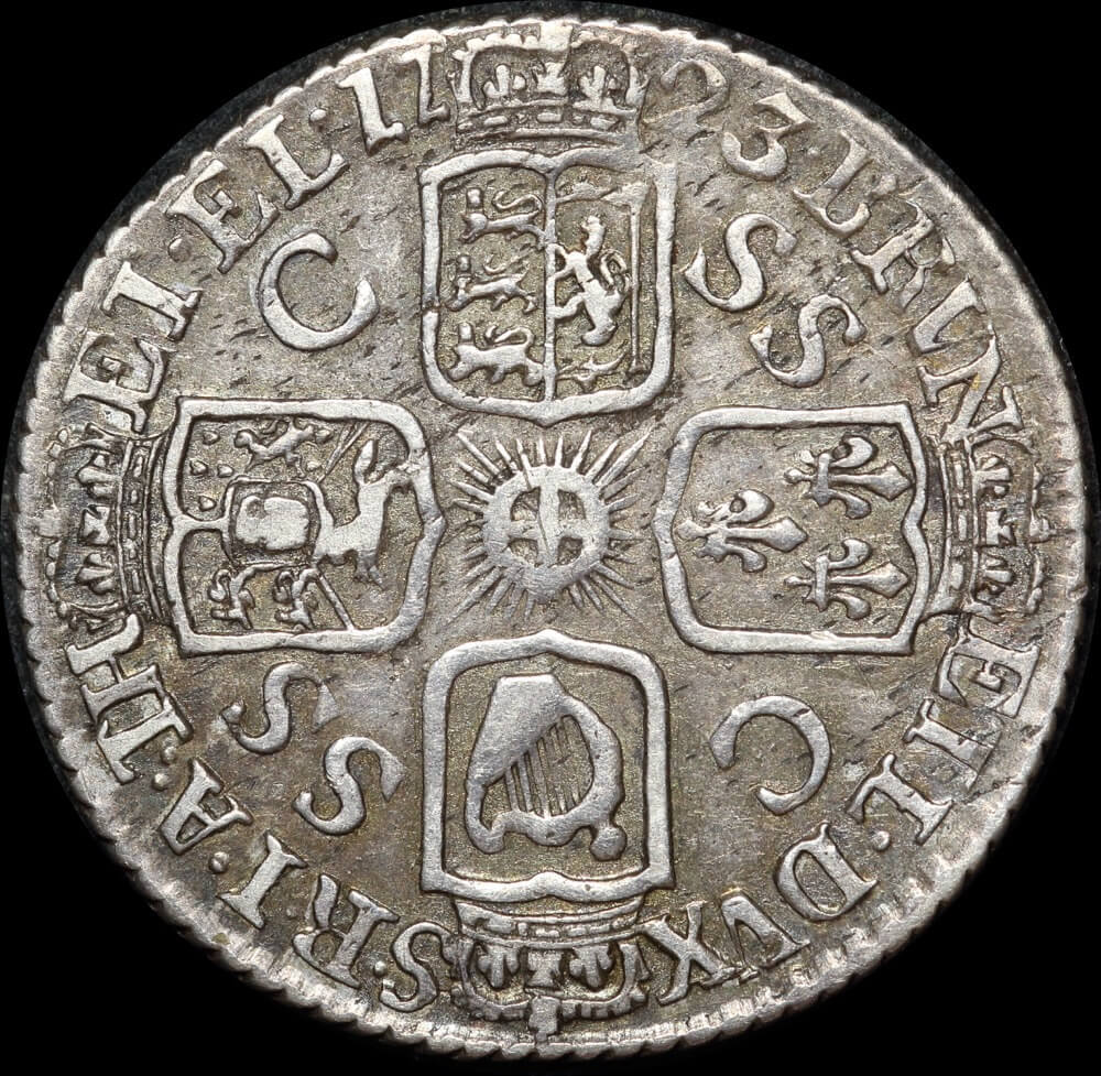 1723 Silver Sixpence George I S#3652 Very Fine product image