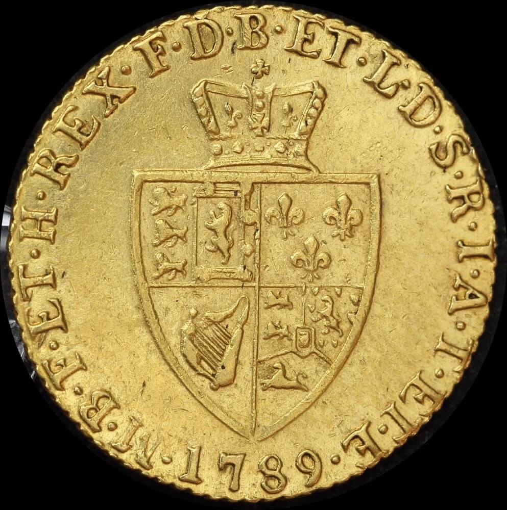 1789 Gold Half Guinea George III S#3735 good EF product image
