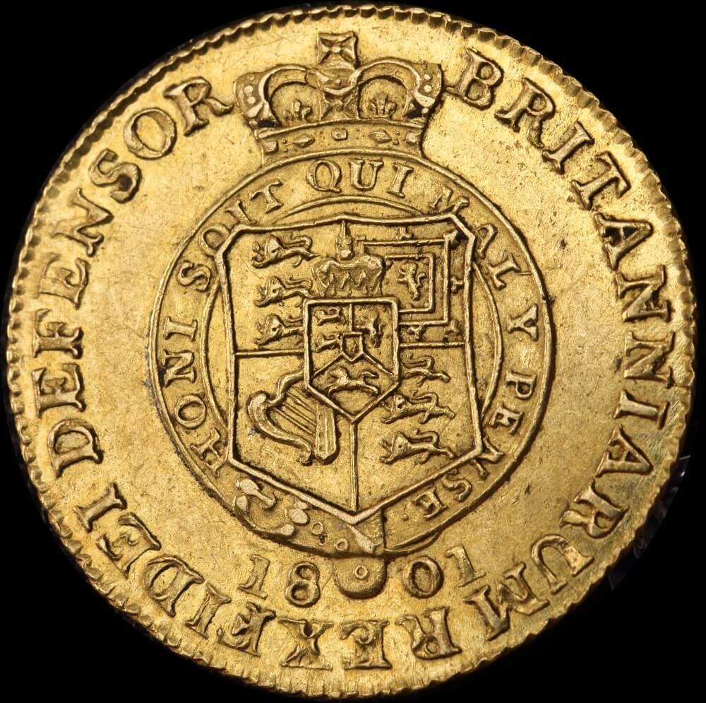 1801 Gold Half Guinea George III S#3736 about Unc product image