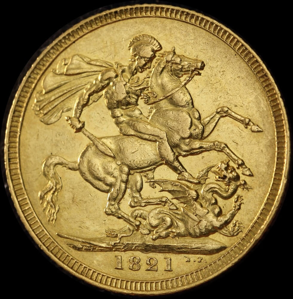 1821 Gold Sovereign George IV S#3800 good EF product image