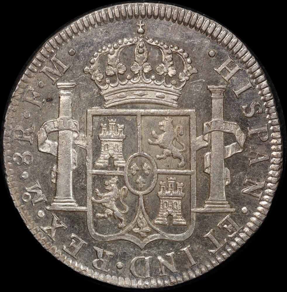 Mexico 1786 Silver 8 Reales KM# 106.2a good EF