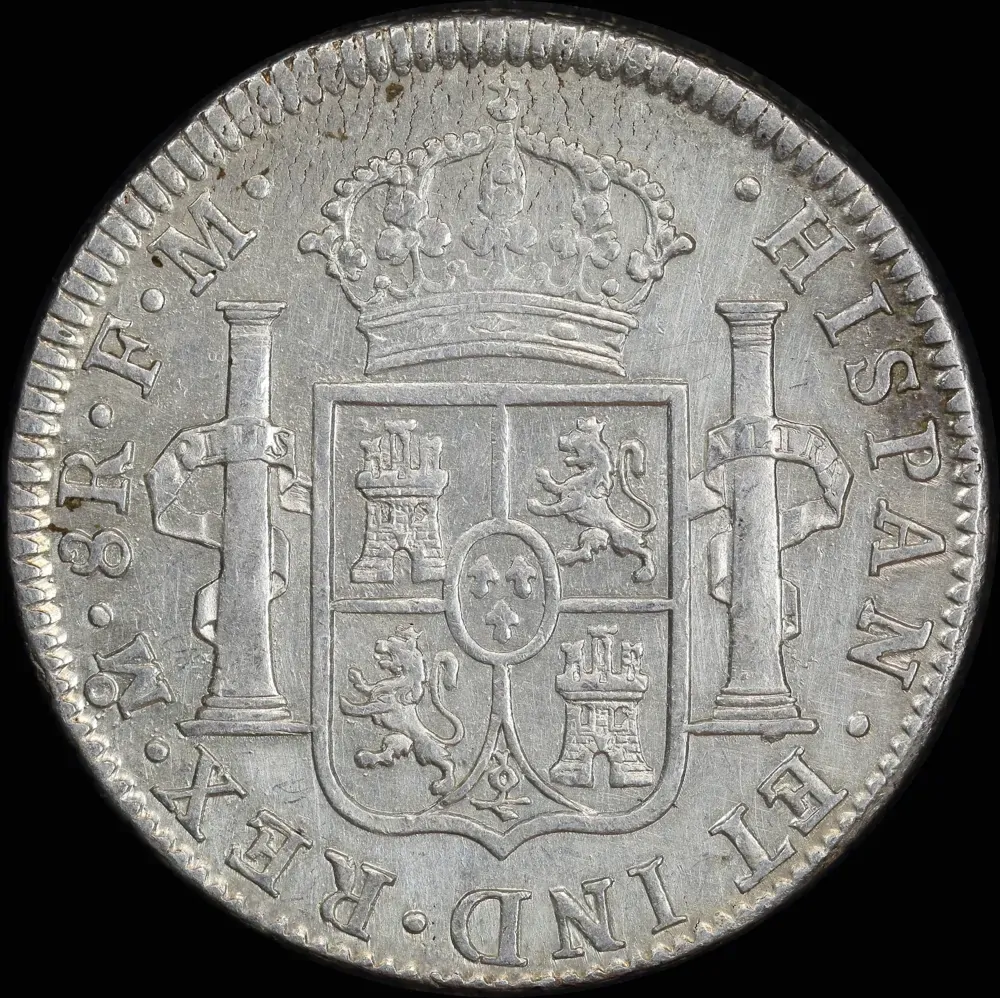 Mexico 1796 Silver 8 Reales KM# 109 about EF