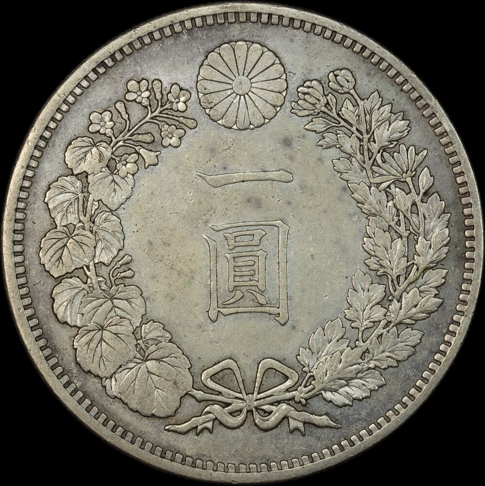Japan (1886) M19 Silver 1 Yen Y# 25.2 good EF product image