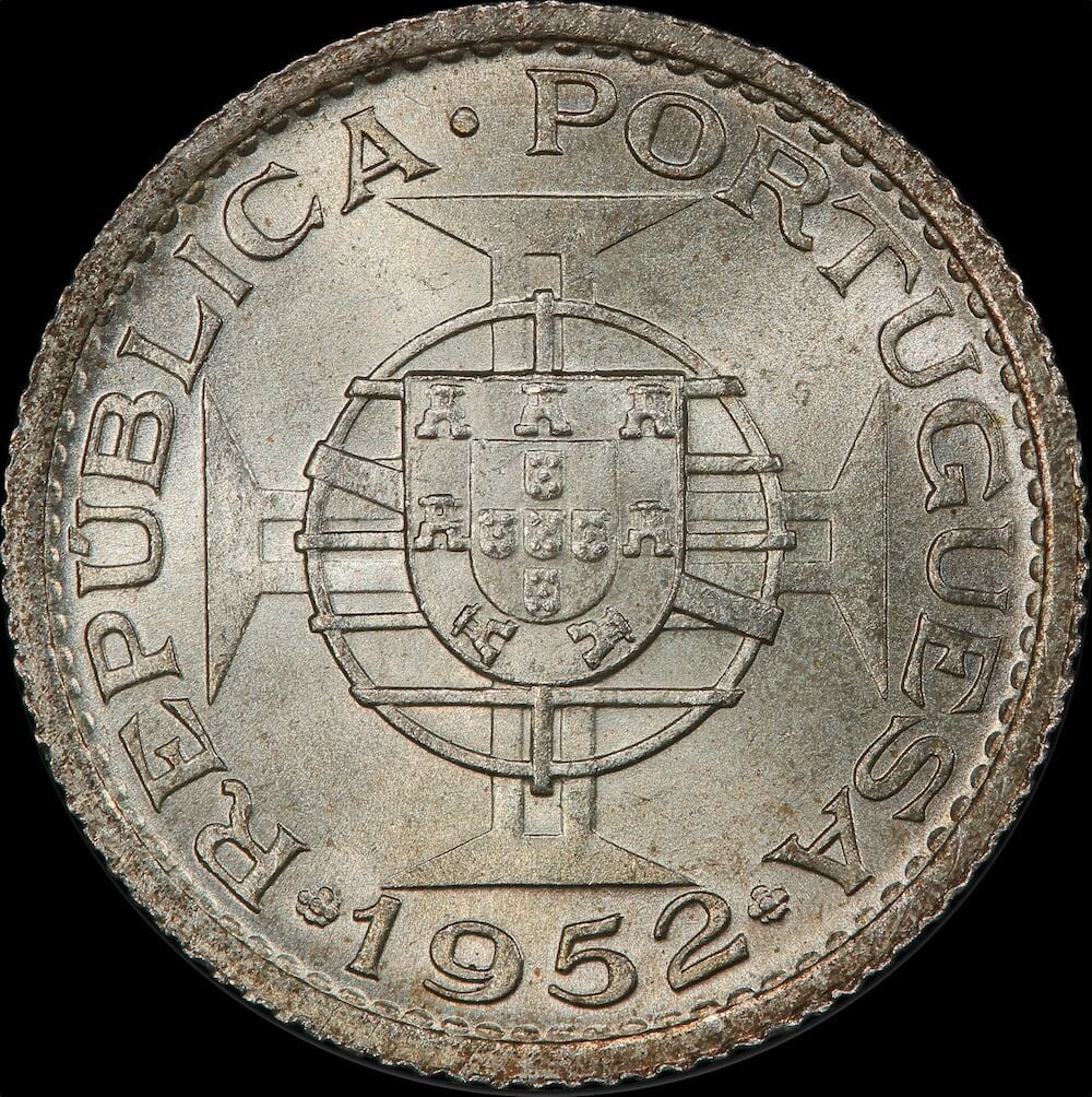 Macau 1952 Silver 1 Pataca KM# 4 Choice Uncirculated product image