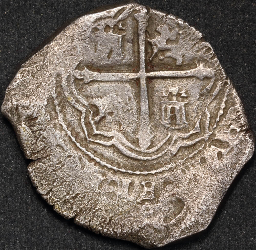 Mexico 1653 Silver Eight Reales Cal# 399 ex Gilt Dragon shipwreck Very Fine