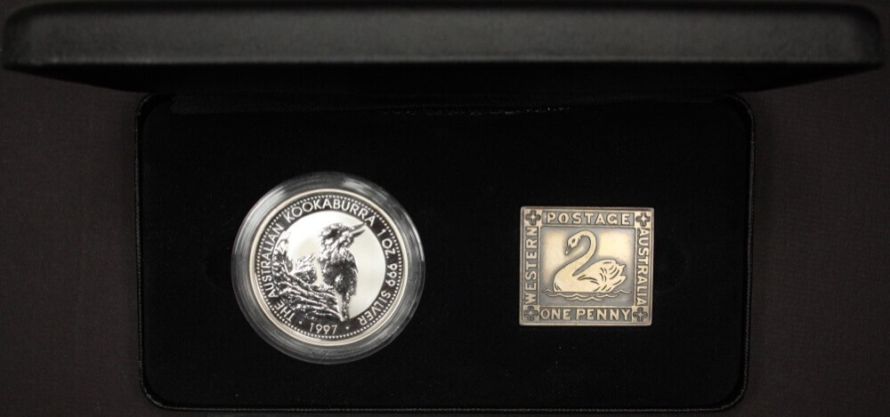 1997 Silver One Ounce Coin And Medal Set Fremantle Coin Fair