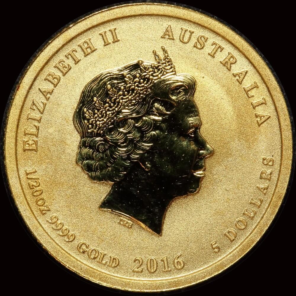 2016 Gold Lunar Twentieth Ounce Specimen Coin Monkey product image