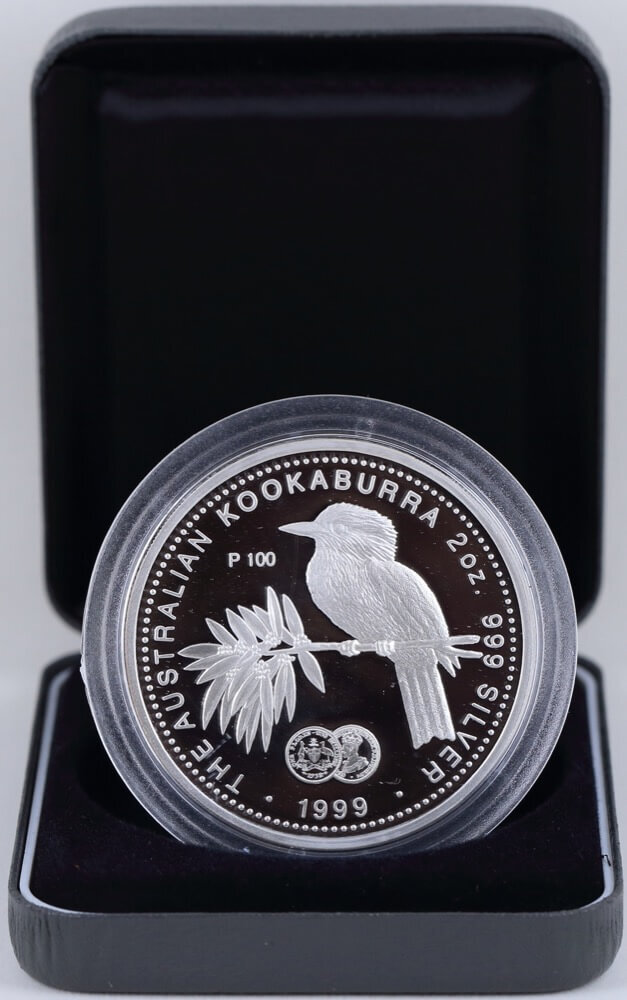 1999 Silver 2oz Kookaburra Glamour Coin 1932 Florin Privy Mark product image