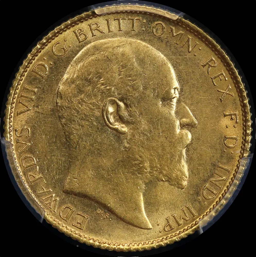 1910 Sydney Edward VII Half Sovereign PCGS MS62