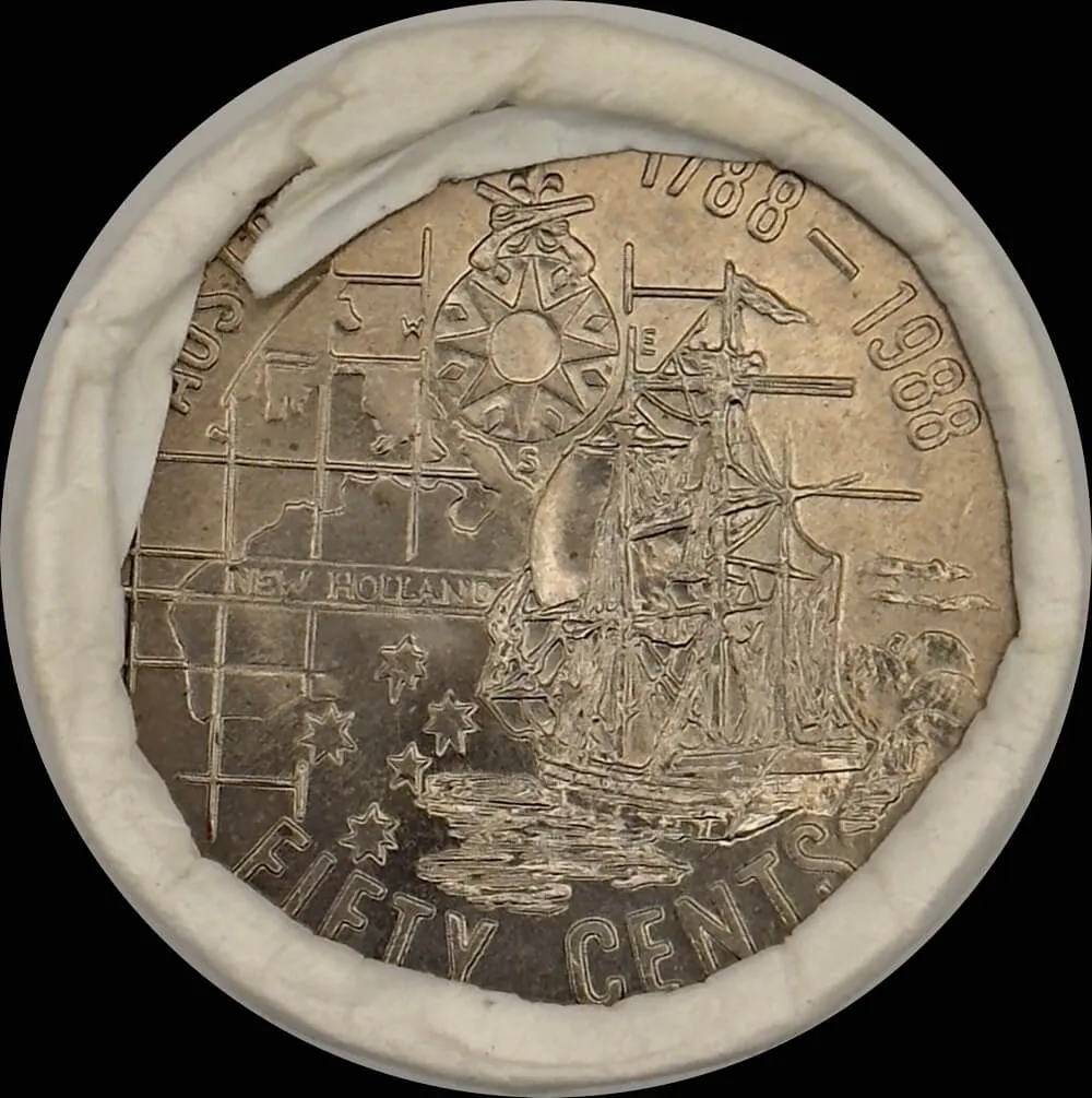 1988 50 Cent Mint Roll Bicentennial (Tails/Tails) product image