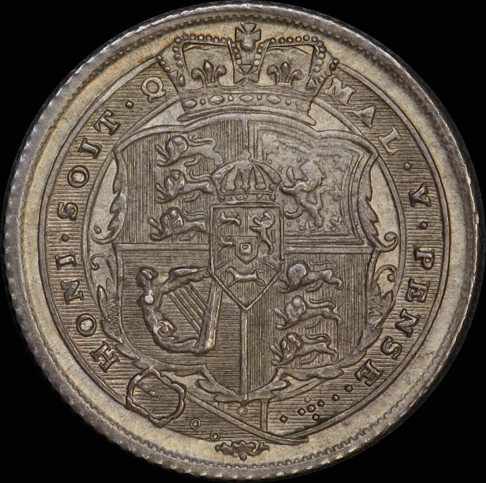 1816 Silver Sixpence George III PCGS MS64+ product image