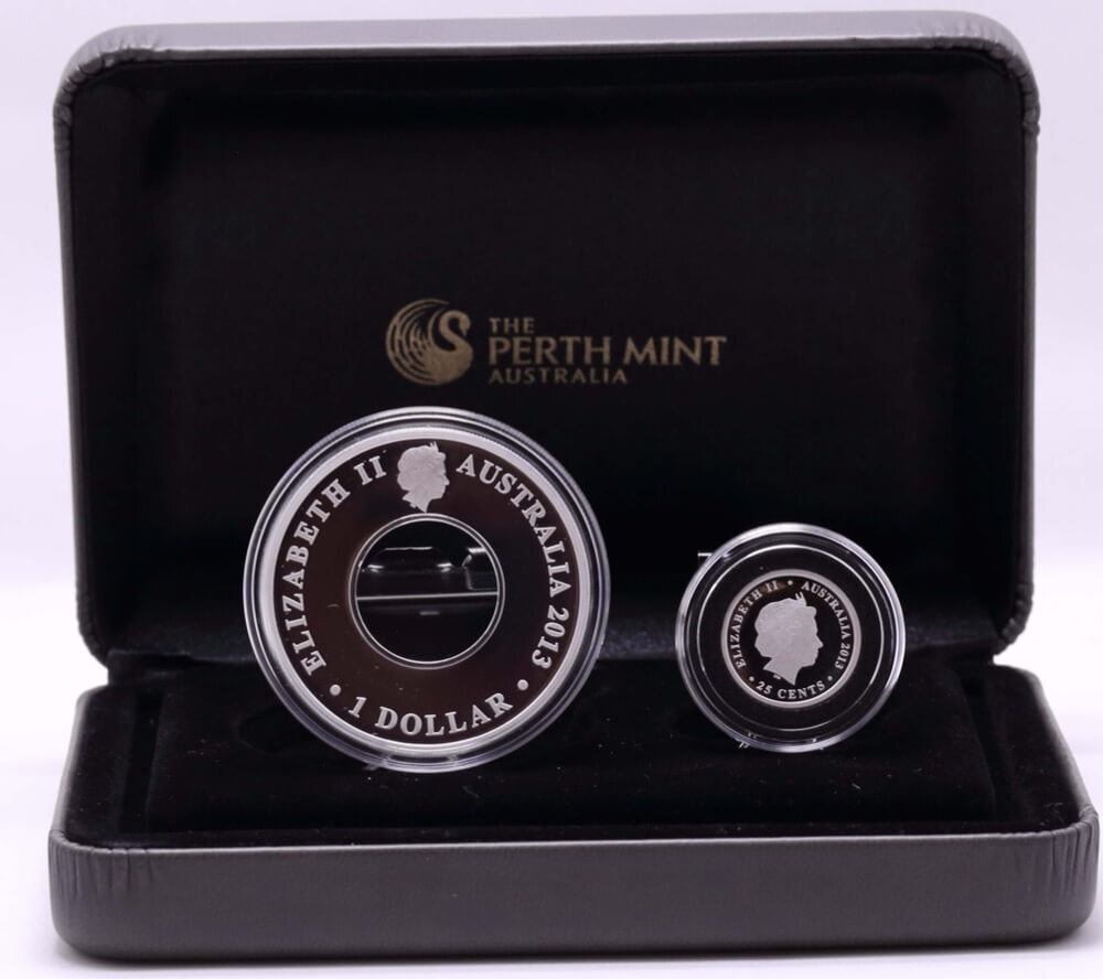 2013 Silver 2 Proof Coin Set Holey Dollar And Dump product image
