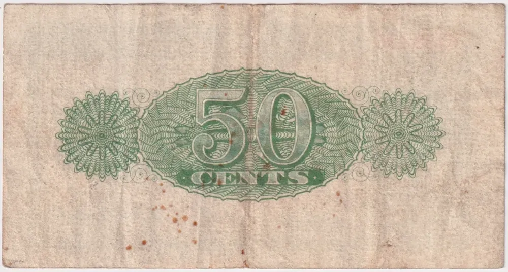 British North Borneo 1938 Fifty Cents P# 27 about VF