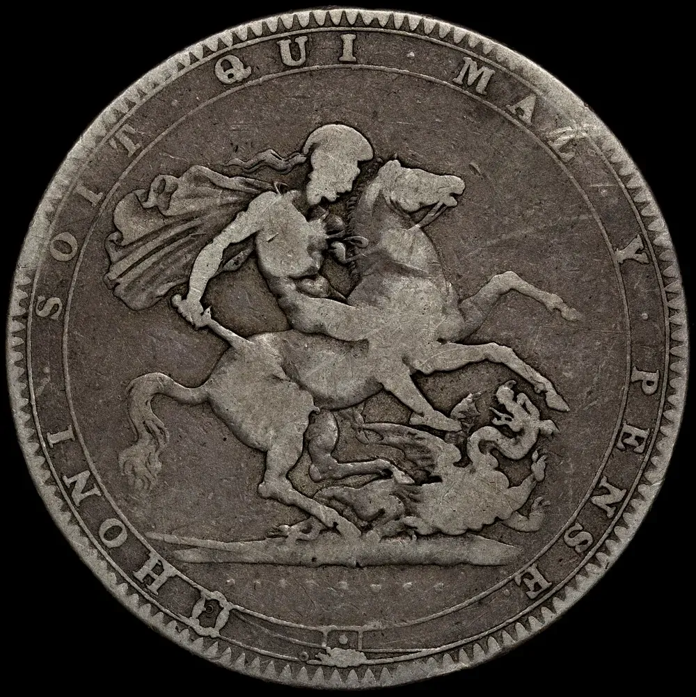 1819 LIX Silver Crown George III S#3787 Very Good product image