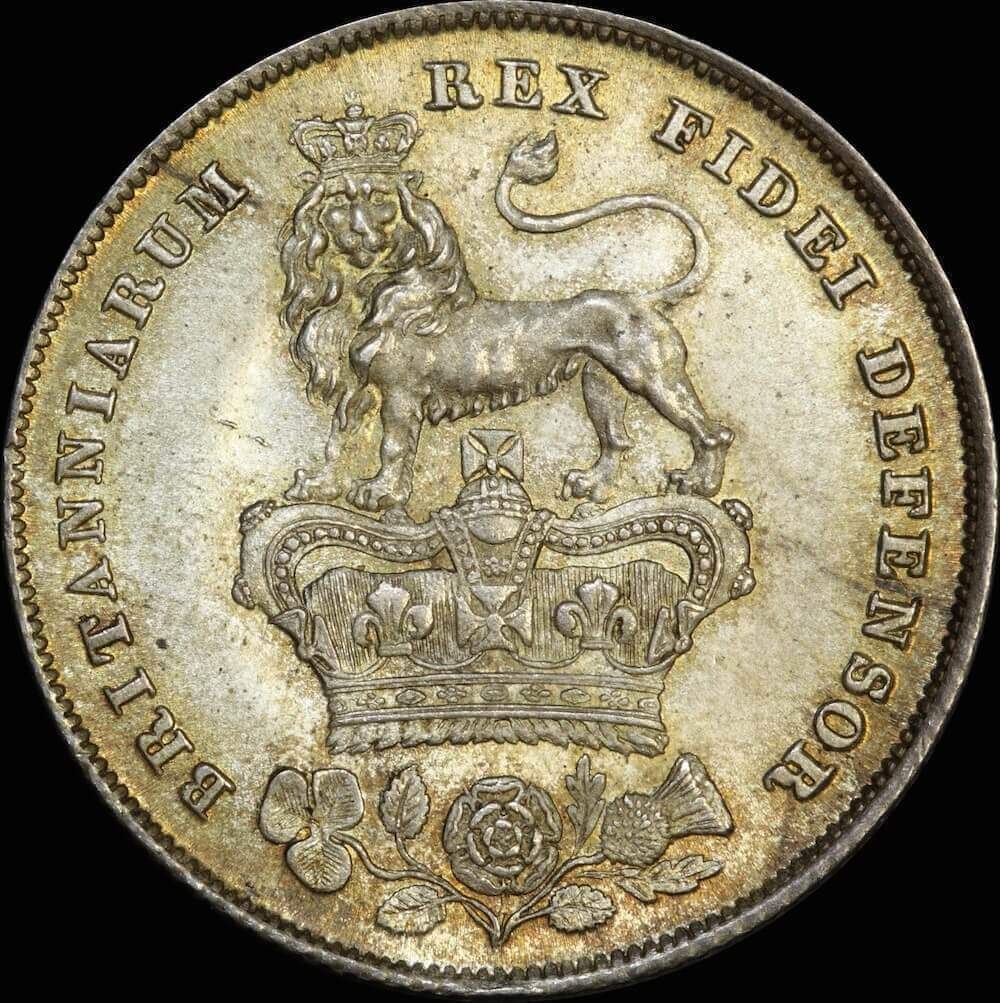 1826 Silver Sixpence George IV S#3815 PCGS MS63