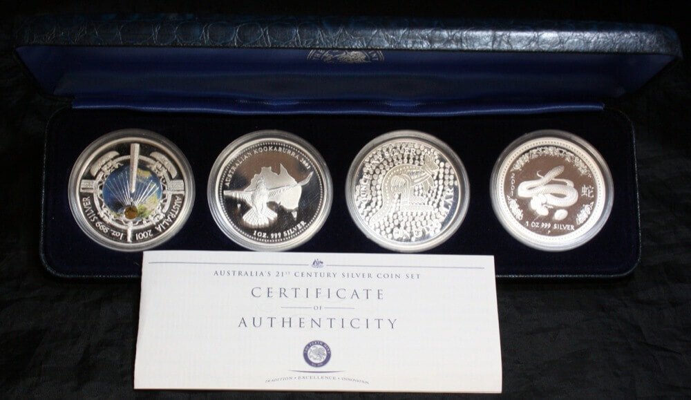 2001 Silver Four Coin Set (4 * 1oz) 21st Century product image