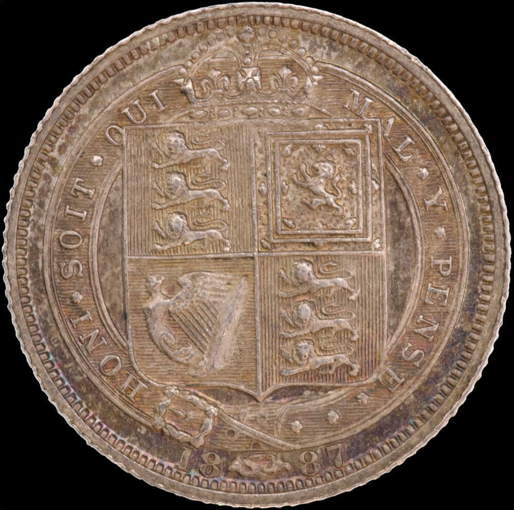 1887 Silver Sixpence Victoria S#3928 Uncirculated product image