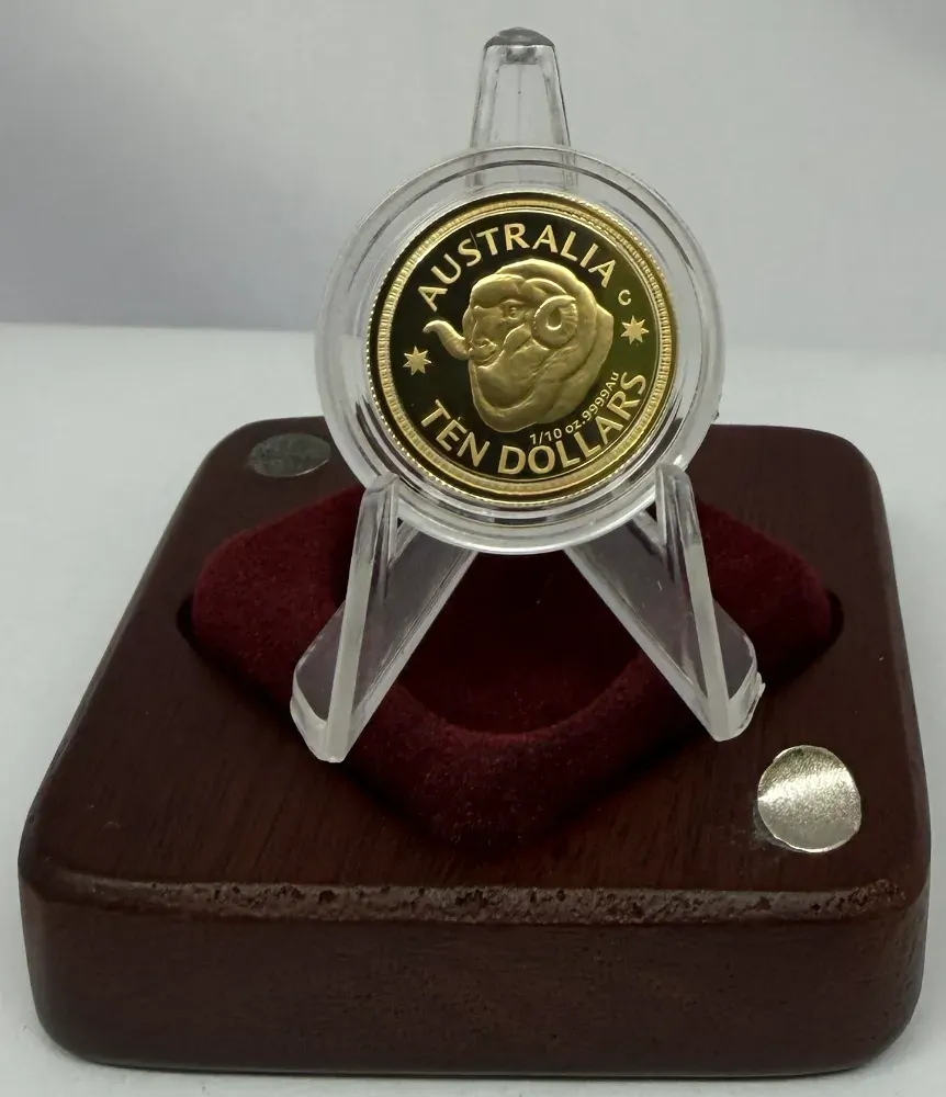 2011 Ten Dollar Gold Proof Coin Ram's Head