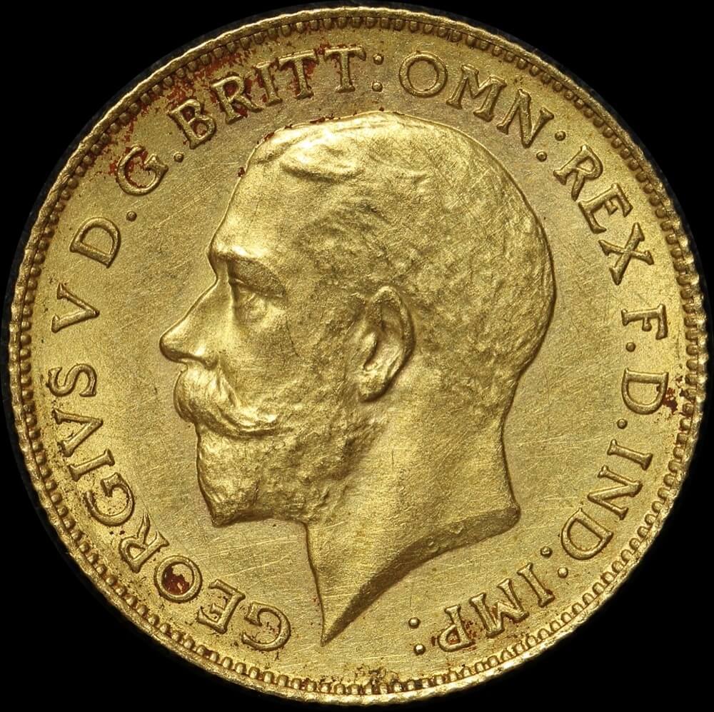 1915 Perth George V Half Sovereign Uncirculated MS62