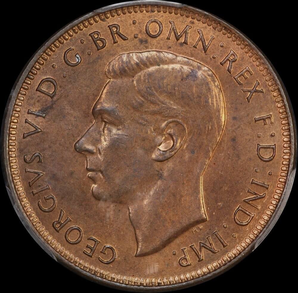 1941 Halfpenny PCGS MS63RB