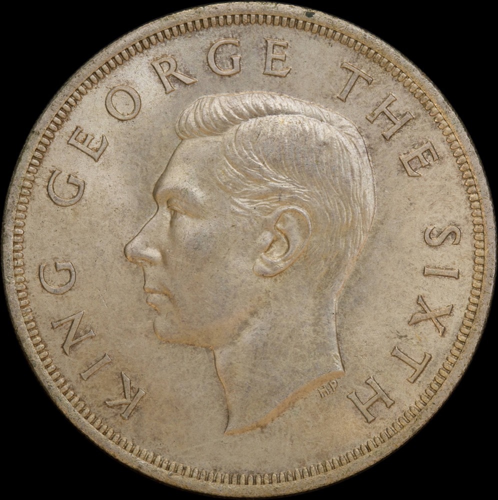 New Zealand 1949 Silver Crown KM#22 Choice Uncirculated product image