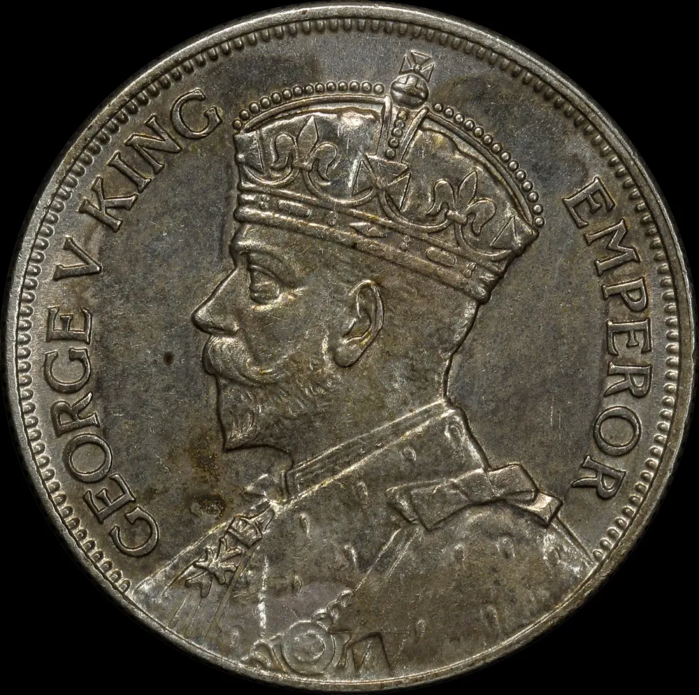 Fiji 1934 Silver Florin KM# 5 about Unc