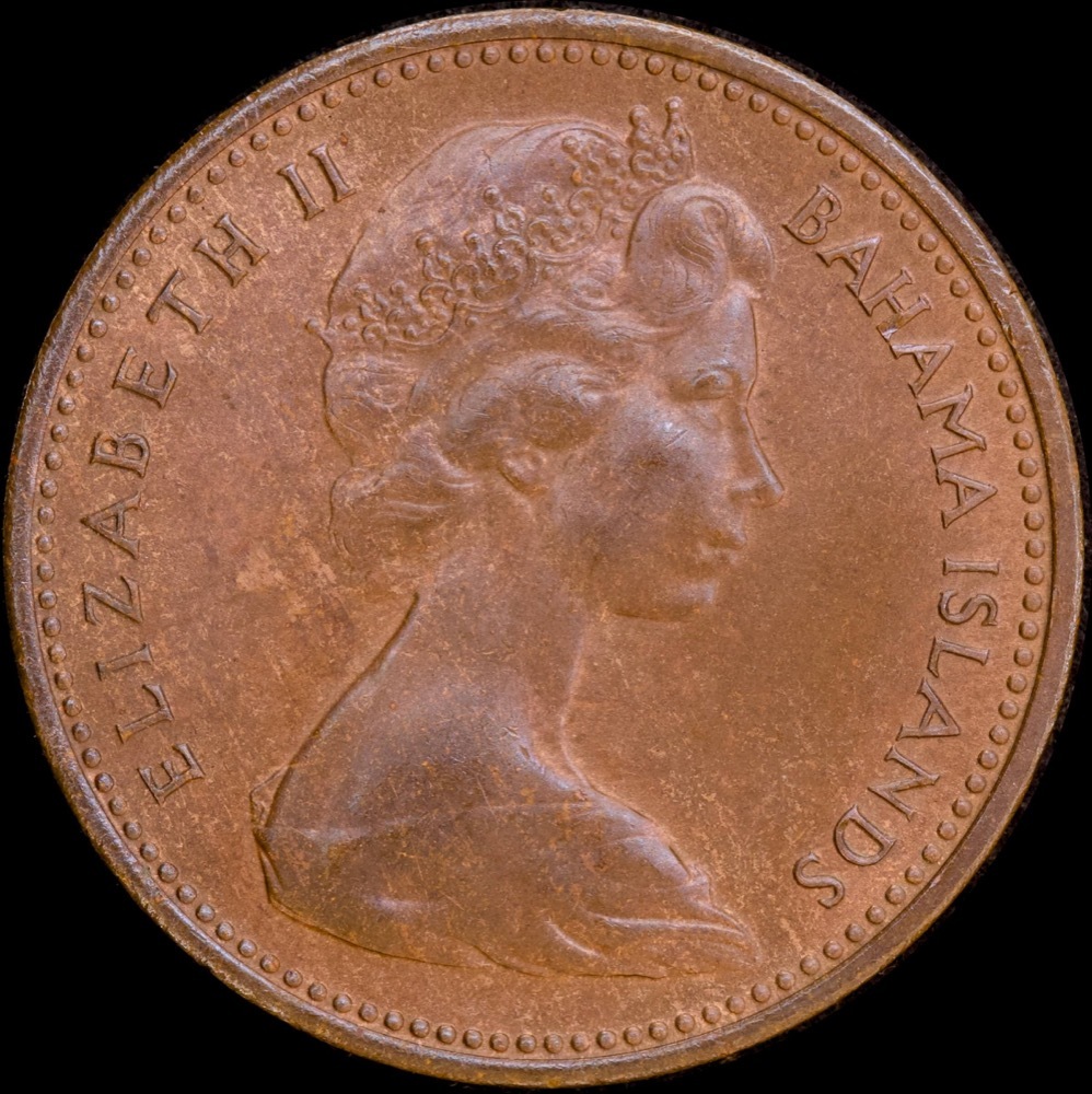 New Zealand / Bahamas 1967 2 Cent Mule KM#33 about Unc product image