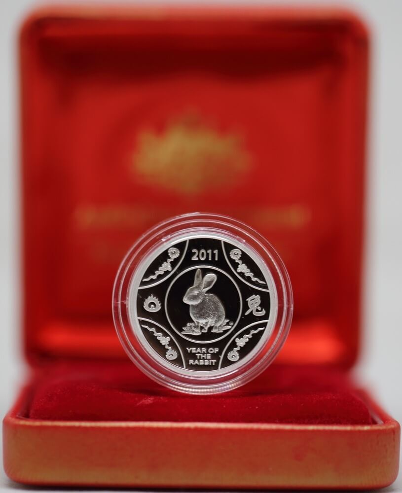 2011 One Dollar Silver Proof Lunar Year of the Rabbit product image
