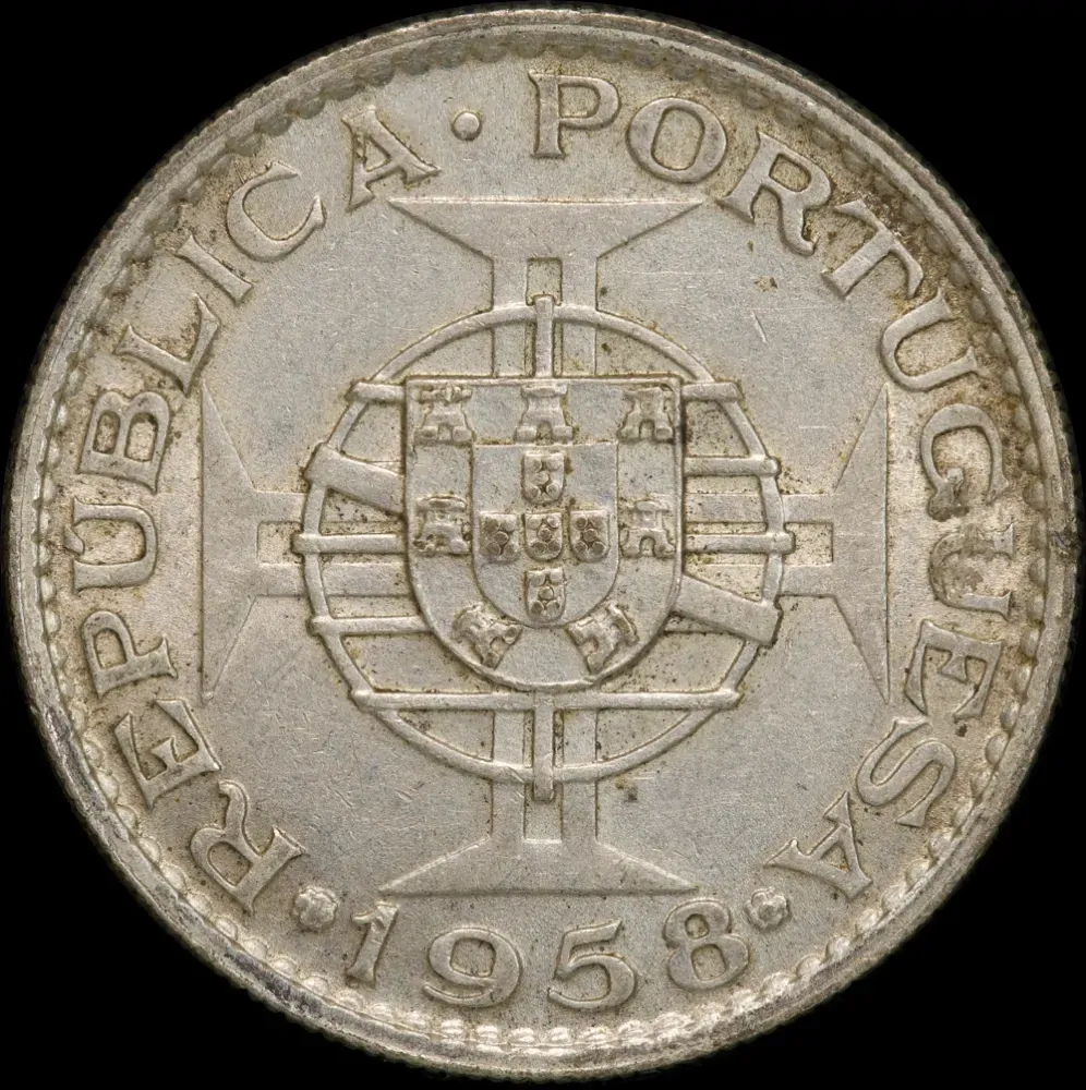 Timor 1958 Silver 6 Escudos KM#15 Uncirculated product image