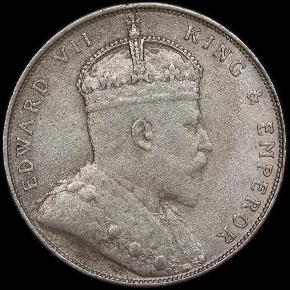 Straits Settlements 1907 Silver Dollar KM#26 Very Fine product image