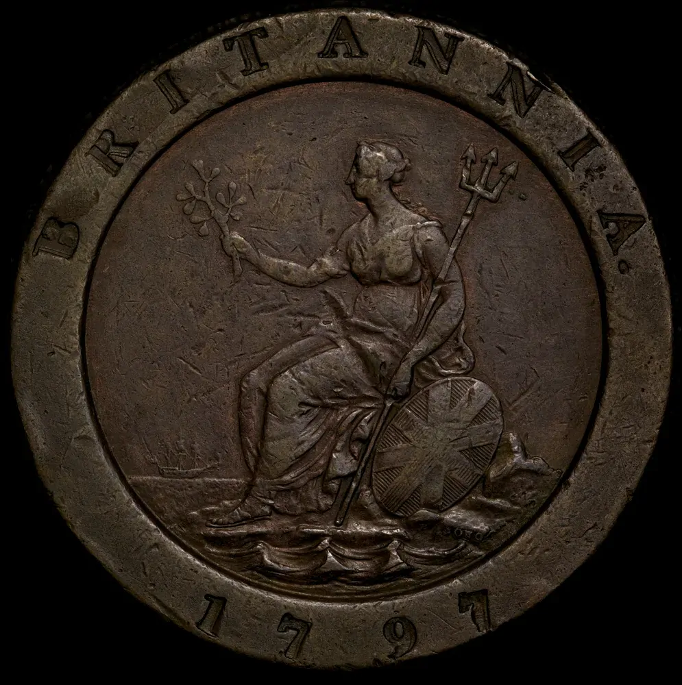 1797 Copper Cartwheel Twopence S#3776 about VF product image
