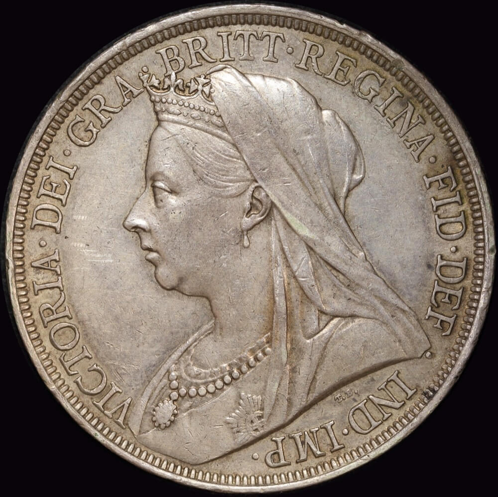 1897 Silver Crown Victoria S#3937 good EF product image