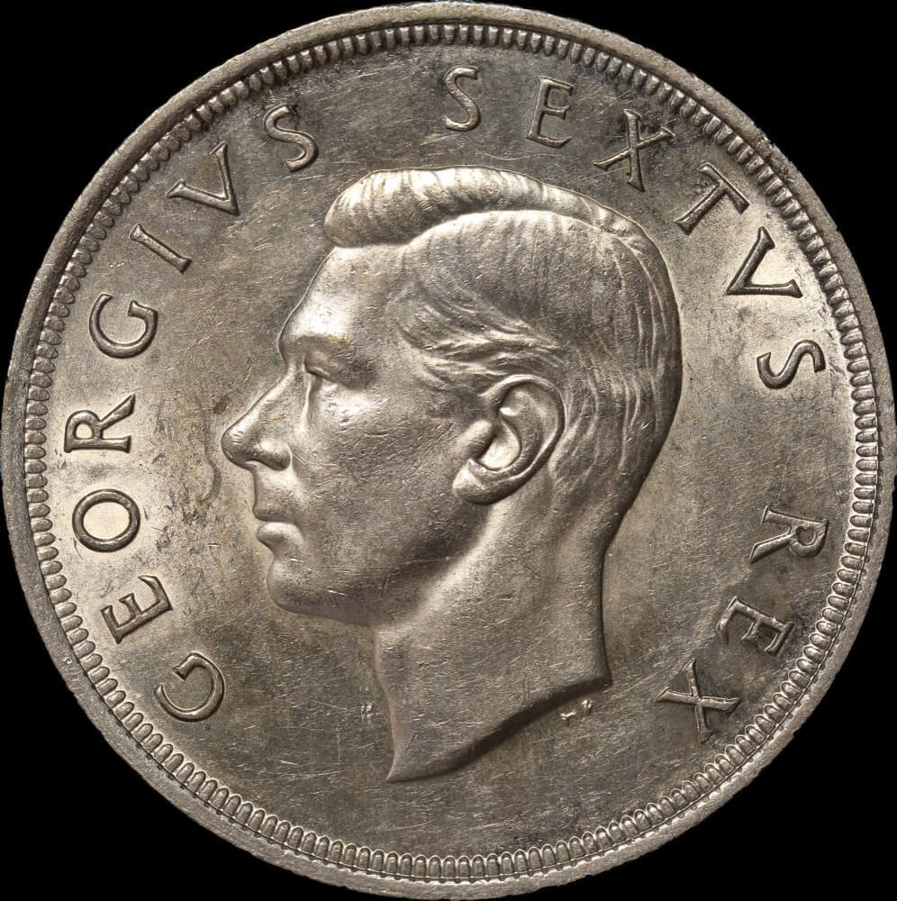 South Africa 1951 Silver 5 Shillings KM#40.2 about Unc product image