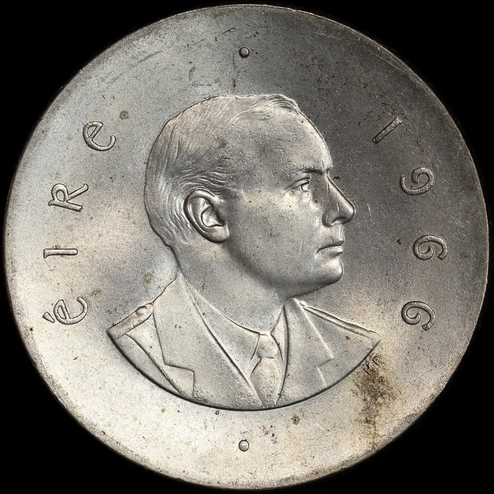 Ireland Republic 1966 Silver 10 Shilling KM#18 Easter Uprising Uncirculated product image