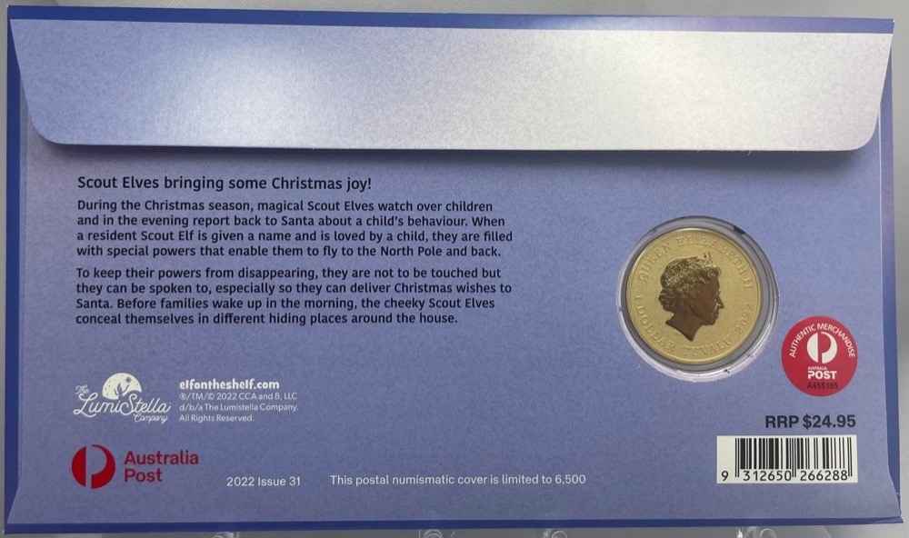 2022 $1 PNC The Elf on The Shelf - Choose Joy product image