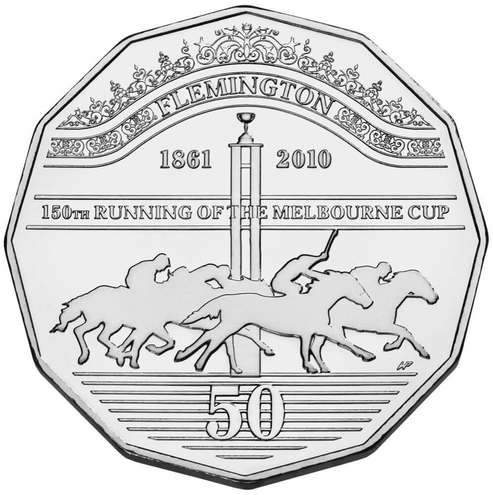 2010 50 Cent Uncirculated Coin Melbourne Cup