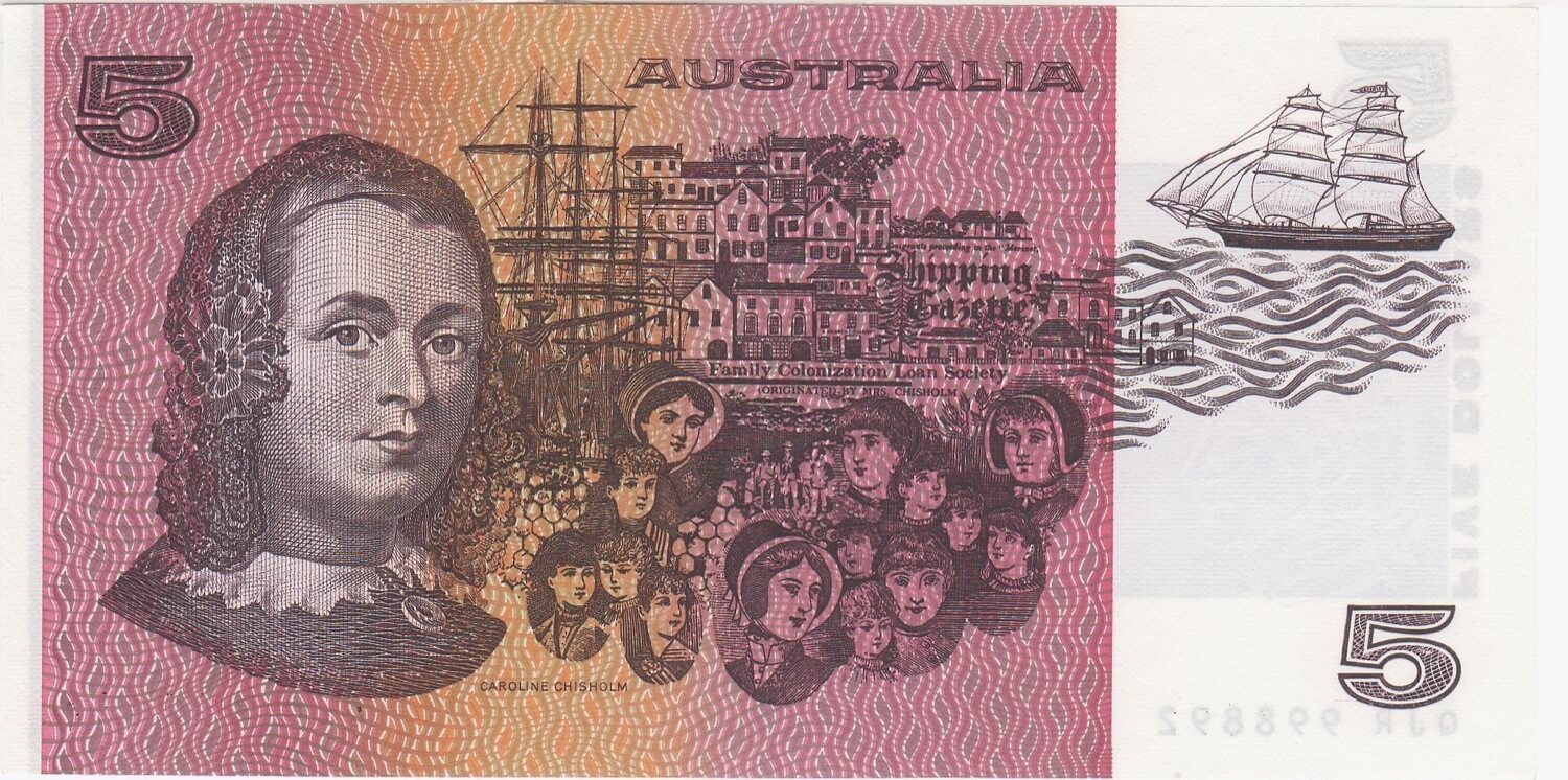 1990 $5 Note Fraser/Higgins QJR Last Prefix R212L Uncirculated