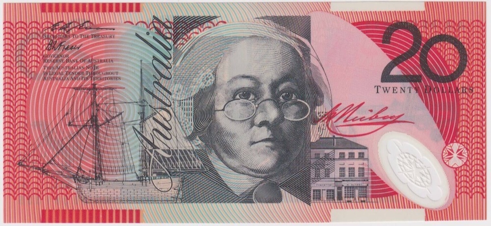 1996 $20 Note AA96 First Prefix Fraser/Evans  R416cF Uncirculated