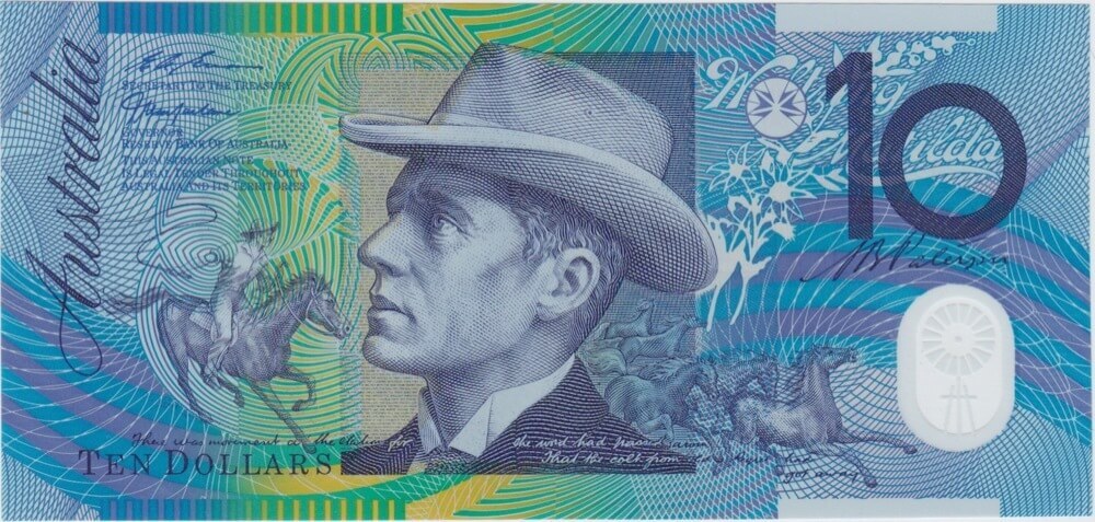 1997 $10 Note AA97 First Prefix Macfarlane/Evans R318bF Uncirculated