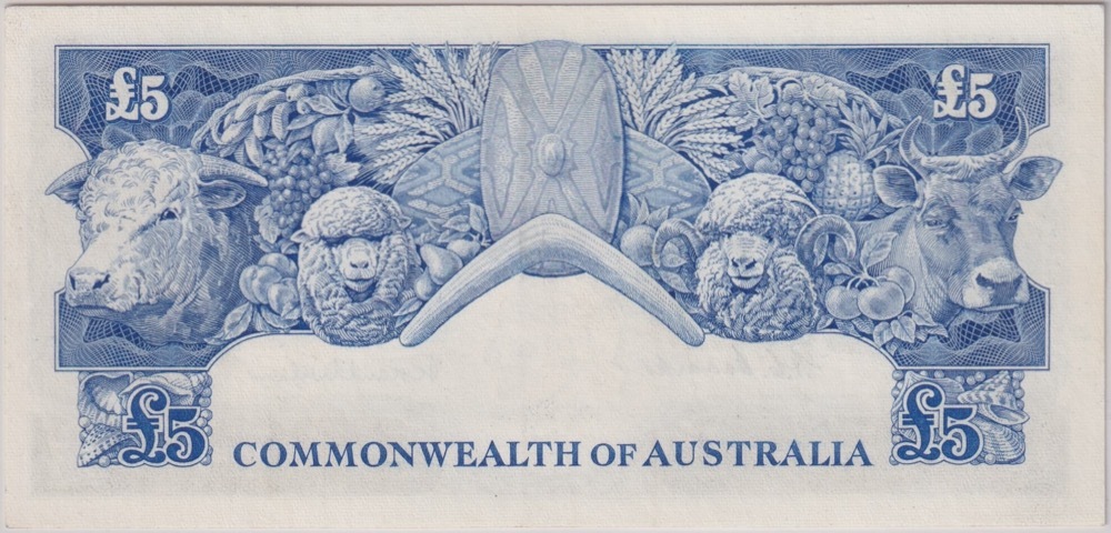 1954 Five Pound Coombs/Wilson R49 PCGS AU50