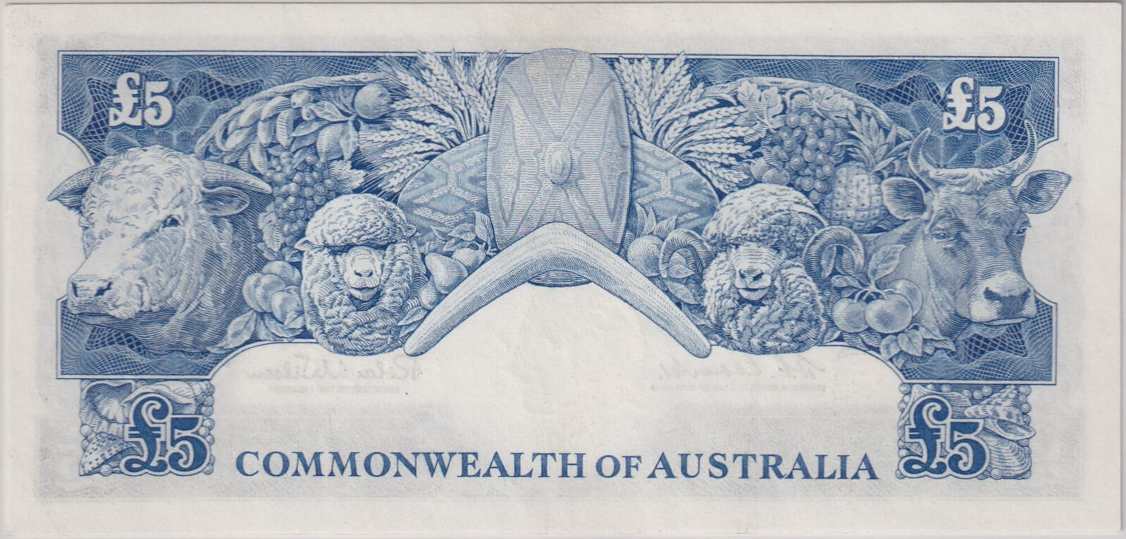 1960 Five Pound Coombs/Wilson R50 PCGS AU55