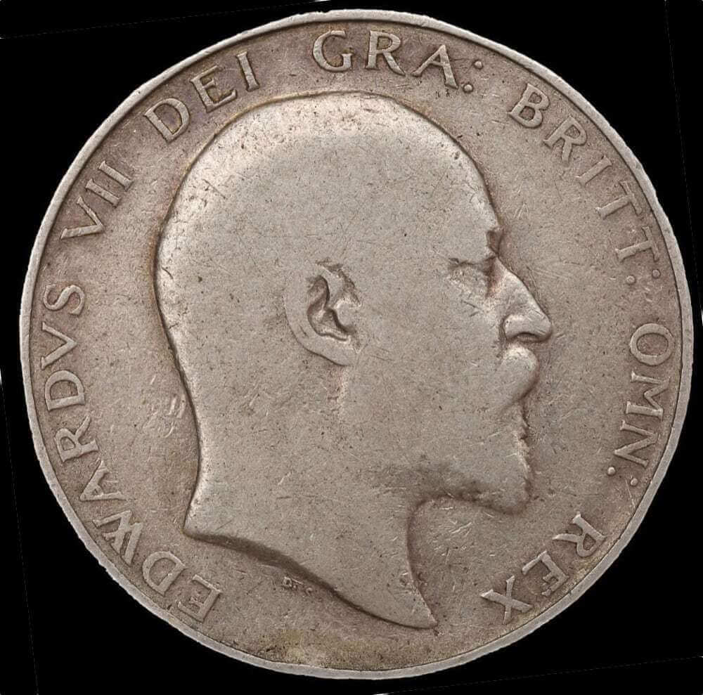 1907 Silver Half Crown Edward VII S#3980 Fine product image