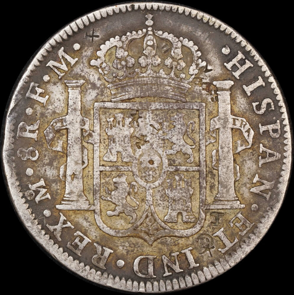 Mexico 1796 Silver 8 Reales with chopmarks KM#109 good Fine