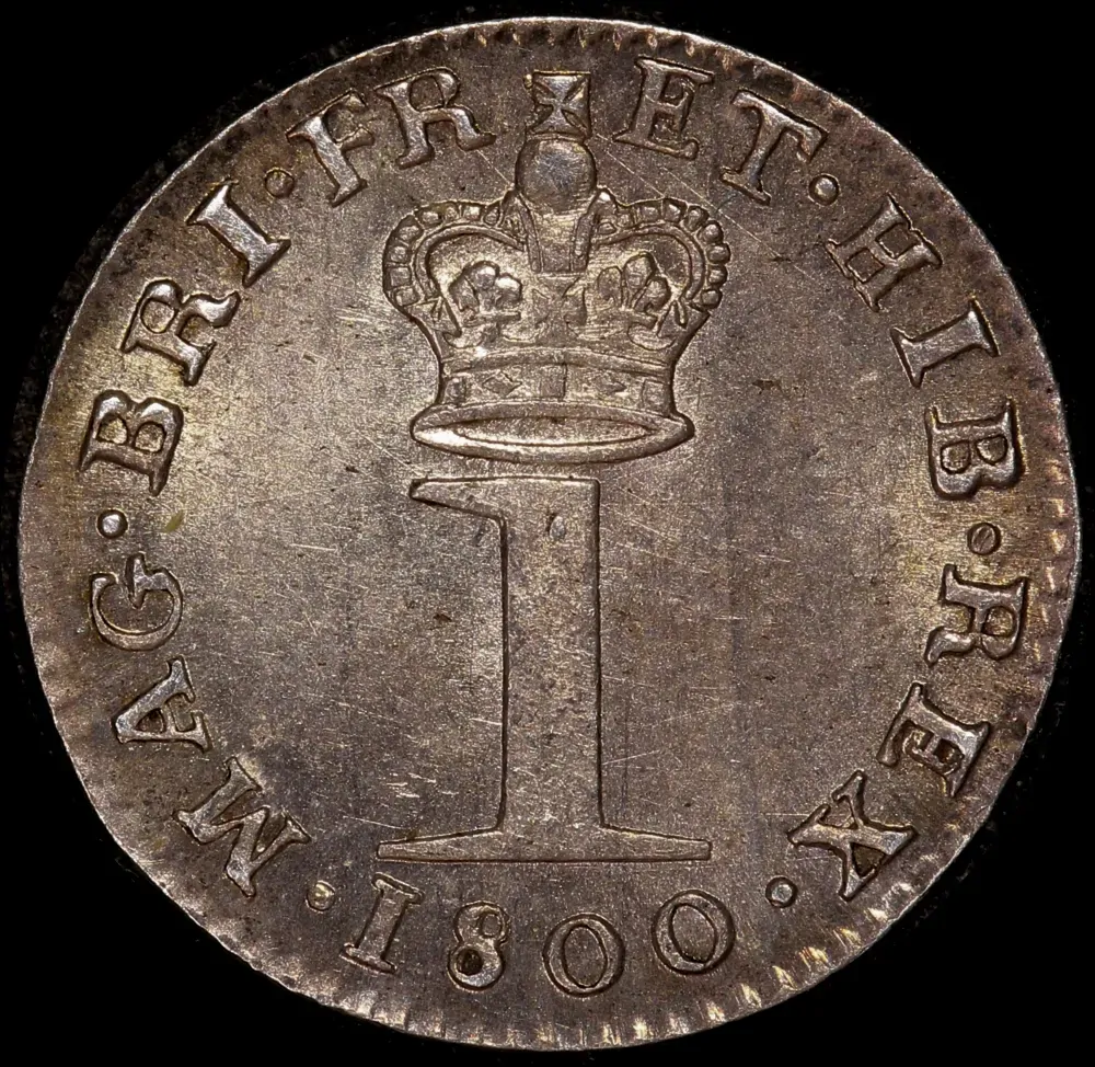 1800 Silver Penny George III S#3761 good EF product image